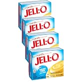 Vanilla Sugar Free Jello Instant Pudding, 1 Ounce (4 Pack)