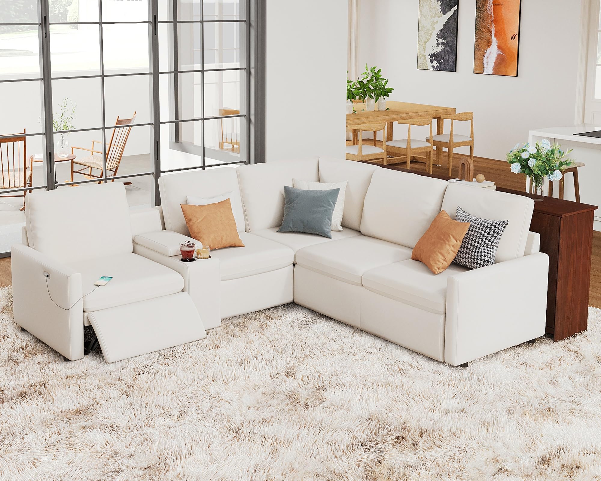 AMERLIFE Single Left Power Recliner, Reclining