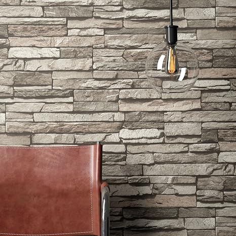 Steintapete Vlies Grau Edel | schöne edle Tapete im Steinmauer Design | moderne 3D Optik für Wohnzimmer, Schlafzimmer oder Kü