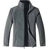 GIMECEN Women's Lightweight Full Zip Soft Polar Fleece Jacket Outdoor Recreation Coat With Zipper Pockets