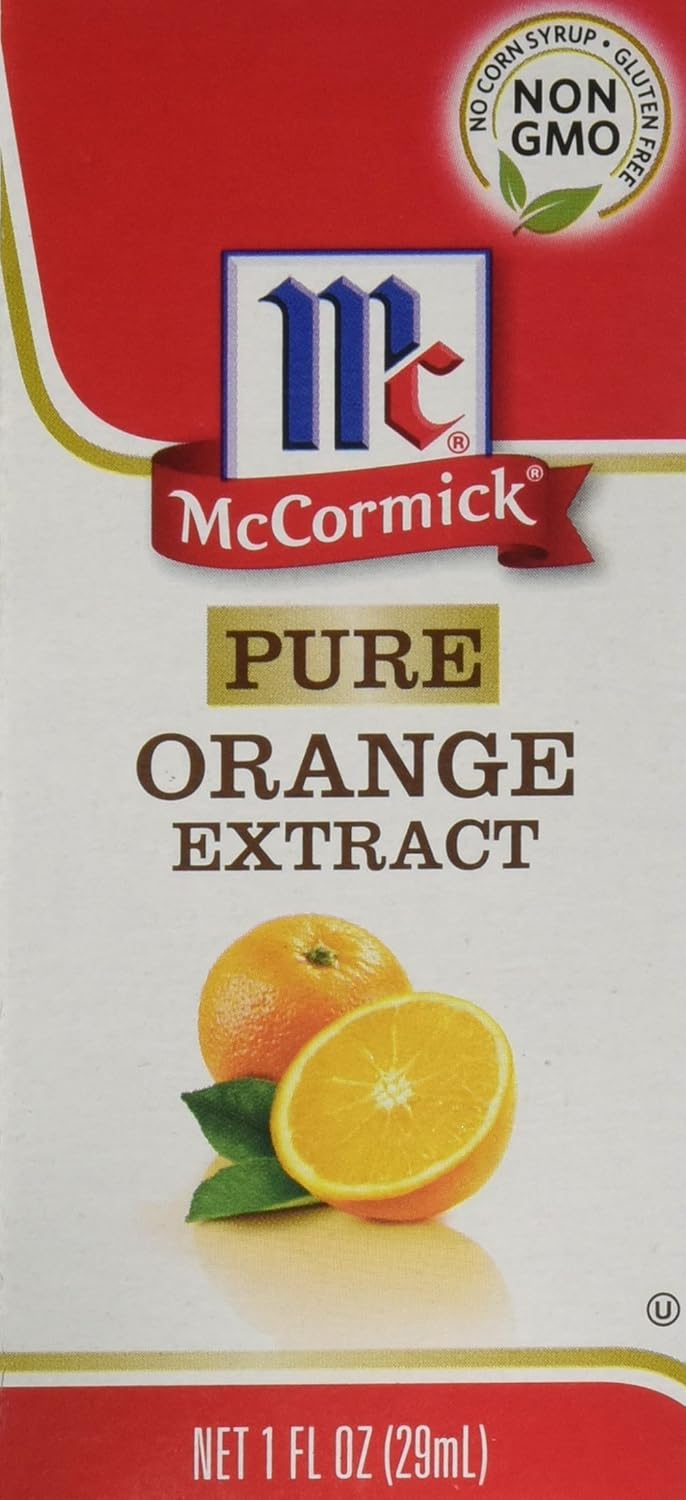 McCormick Pure Orange Extract, 1 fl oz (Pack of 6) Natural Flavoring Extracts