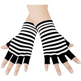 Bienvenu Unisex Stretchy Fingerless Hand Warmer Skeleton Gloves