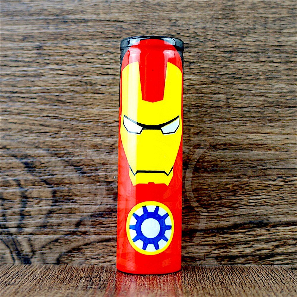 4Pack PreCut 18650 Battery Wraps Superhero Cover Protective Sleeve