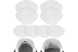 AIQINHU Shoe Heel Patch, 4 Pairs 2 Sizes Quick Self-Adhesive Hole Repairs for Sneakers and Flats, Heel Pads (White)