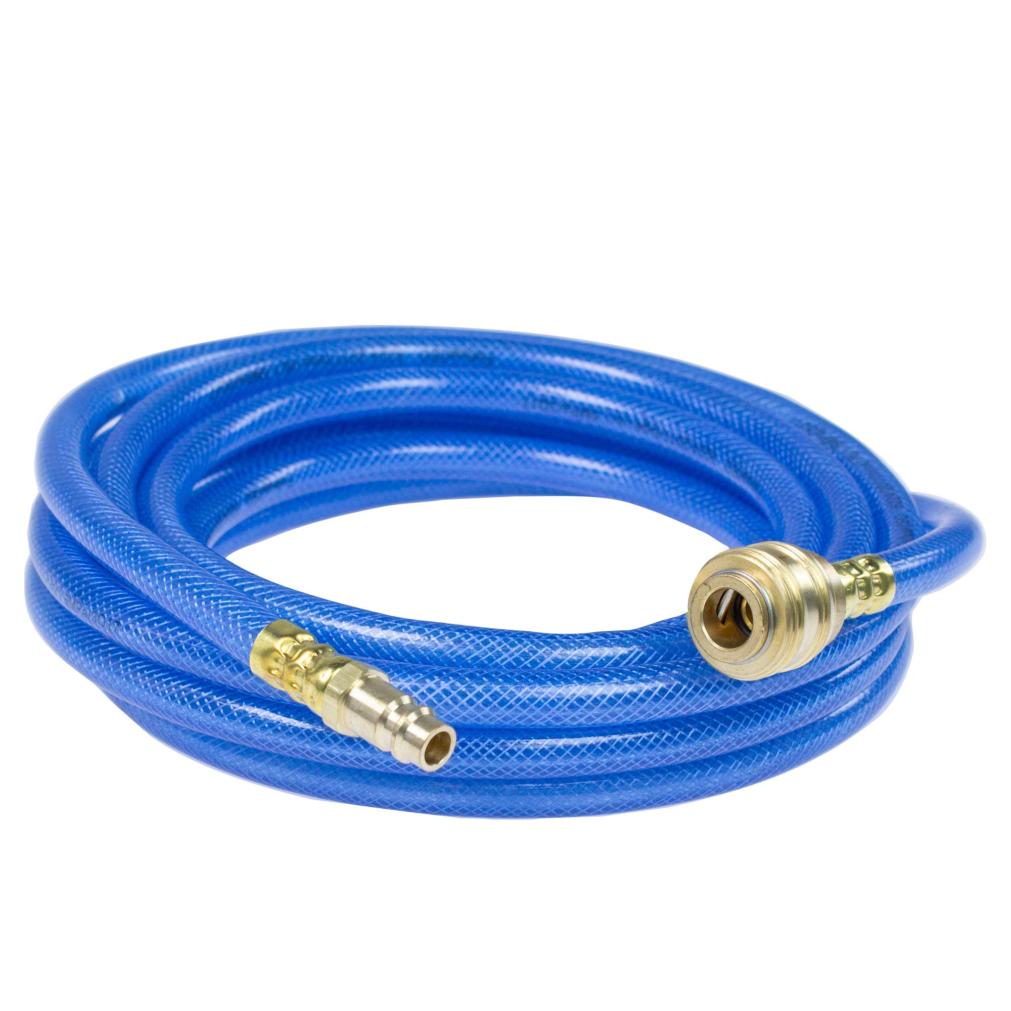 As Schwabe 12702 Compressed Air Hose PVC 5 m Long / 6 x 3 mm with NW 7.2 Quick-Release Fastener