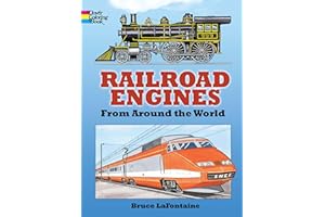 Railroad Engines from Around the World Coloring Book