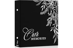 Lanpn Photo Albums 4x6 1000 Pockets Slip in, OURMEMORIES Extra Big Large Capacity Linen Hardcover Photobook Photo Book Holds 1000 Vertical horizontal Photos (Black)