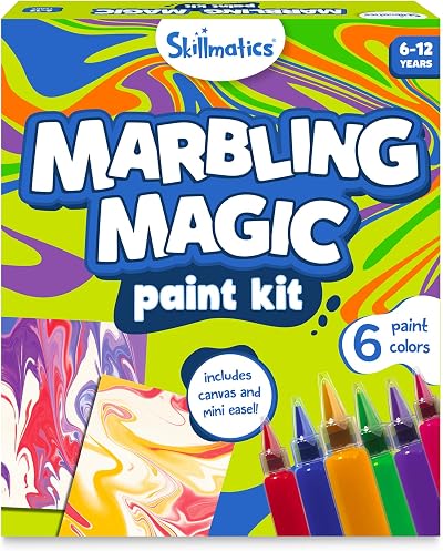 Skillmatics Marbling Magic Paint Kit for Kids Marbling Art Craft Set