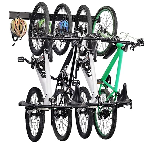 Eapele Bike Rack Garage, 4ft Extra Length for Bicycles Storage