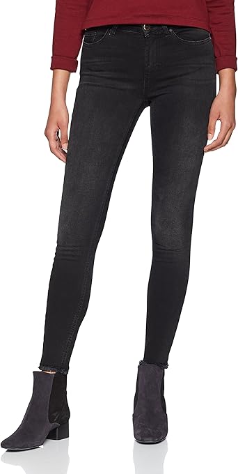 only jeans blush mid waist skinny