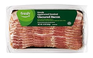 Fresh Brand – Applewood Smoked Uncured Bacon, 12 oz