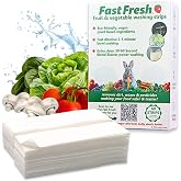 Fast Fresh Produce Wash Refill Strips, Just Add Water, Stop Paying to Ship Water, for Spray Bottle or Soak, No Vinegar Smell,