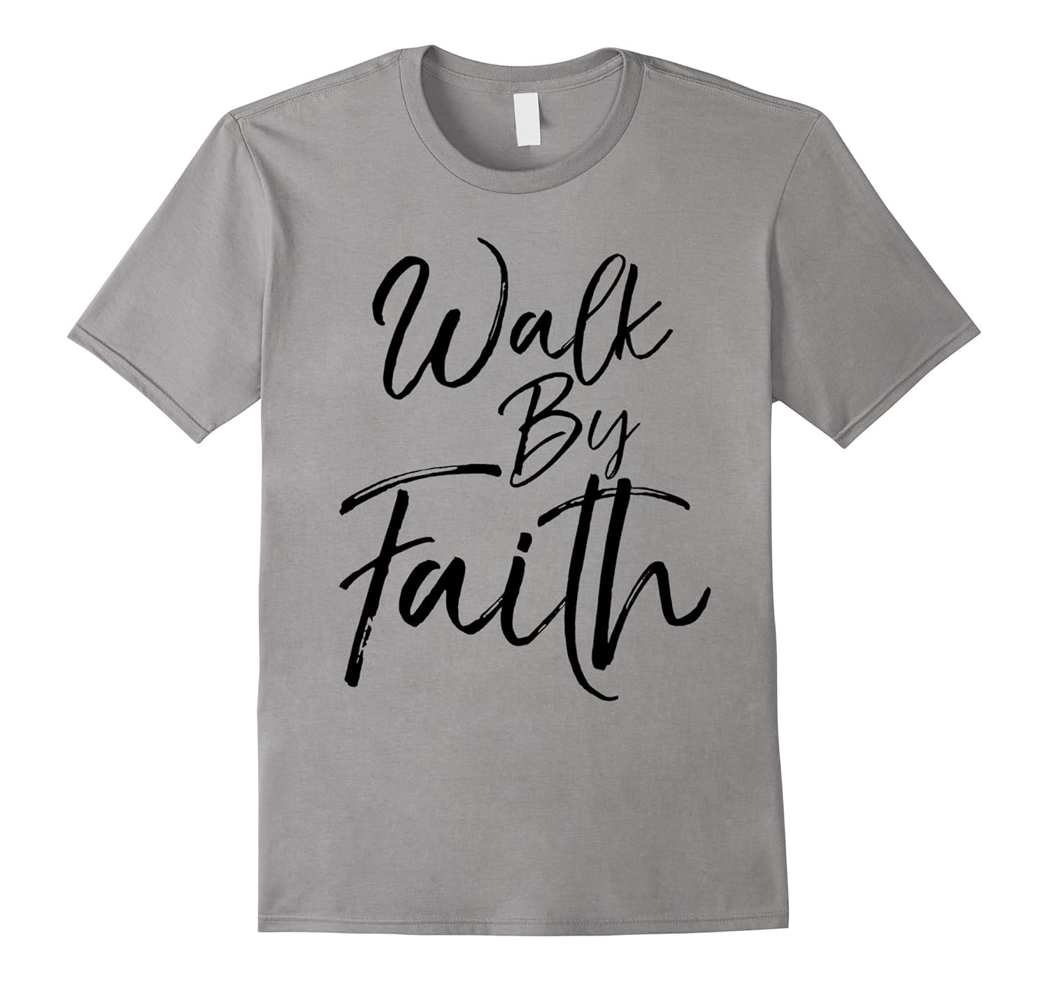 Walk by Faith Shirt Vintage Cool Bold Christian Tee-ANZ