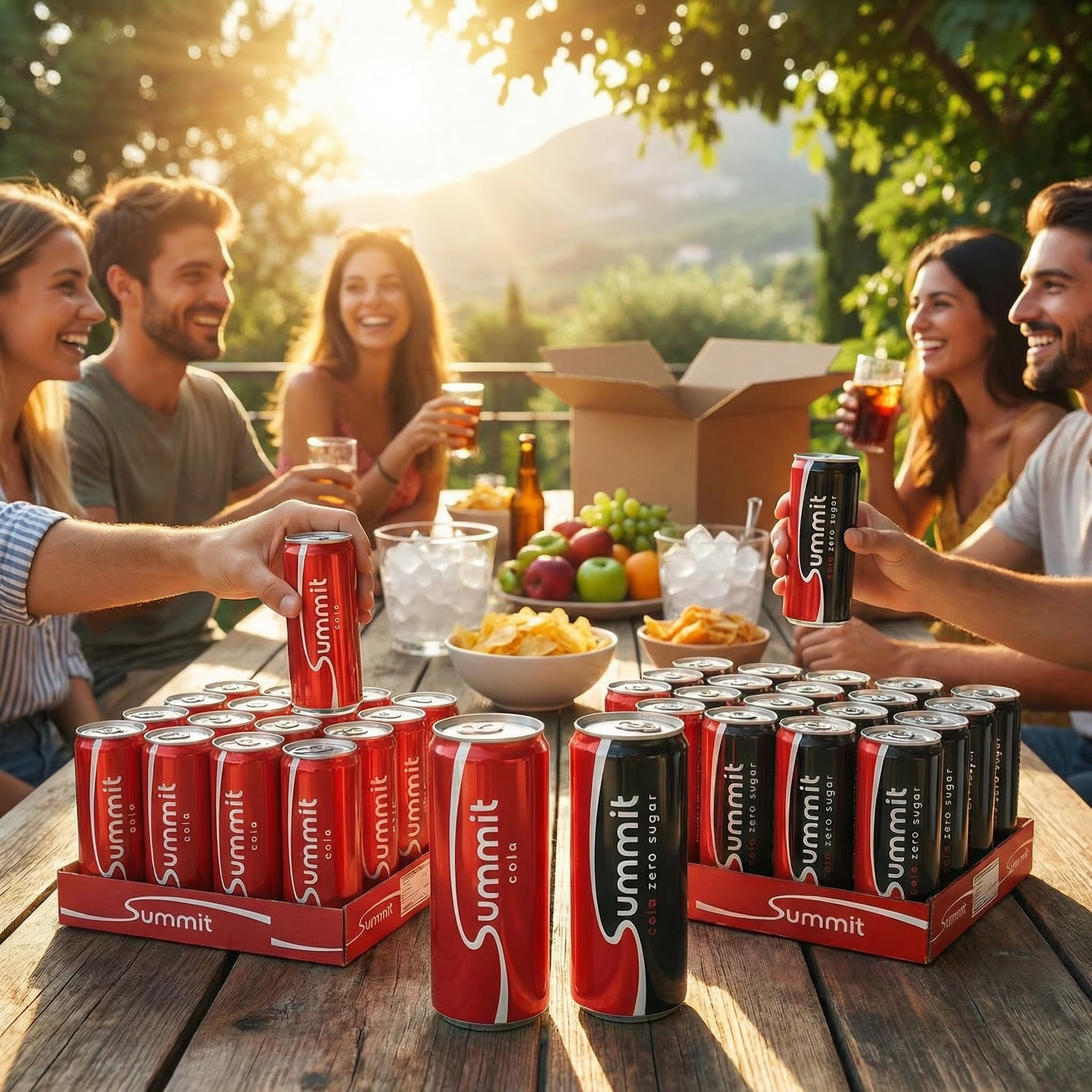 Summit Mixed Box | 48 x 250 ml Dosen | 24x Cola + 24x Cola Zero Sugar | inkl. 12,00 € Einwegpfand 3