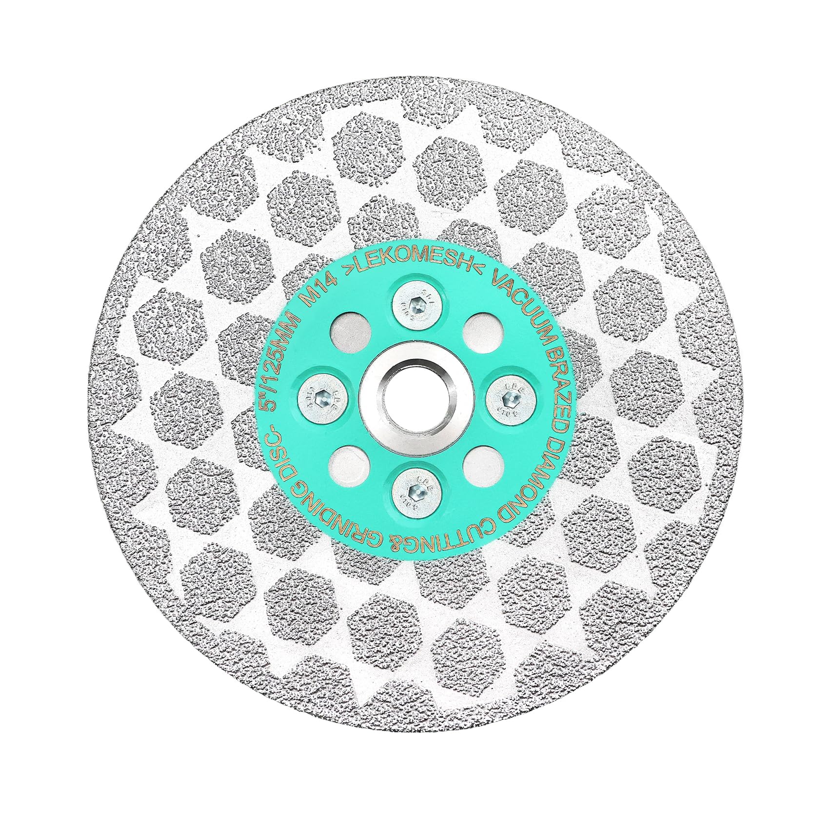 LEKOMESH Tile Cutting Disc 125mm - Diamond Cutting Grinding Disc Cutting Wheel for Marble Granite Concrete Porcelain Ceramic Tile, M14 Thread