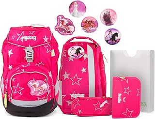 Ergobag CinBärella Schulrucksack-Set, 6tlg, pink