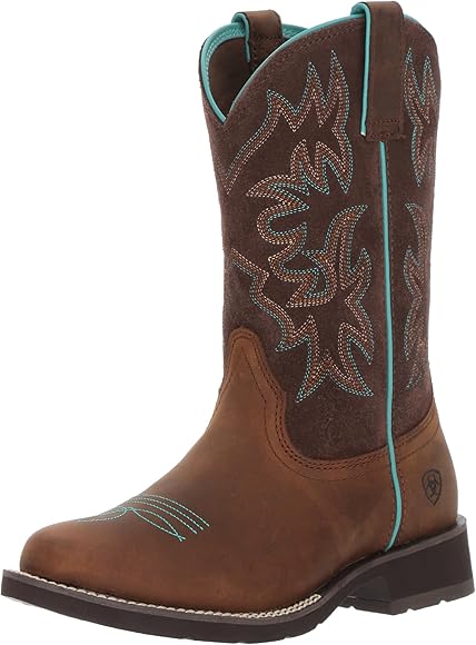round toe cowboy boots womens