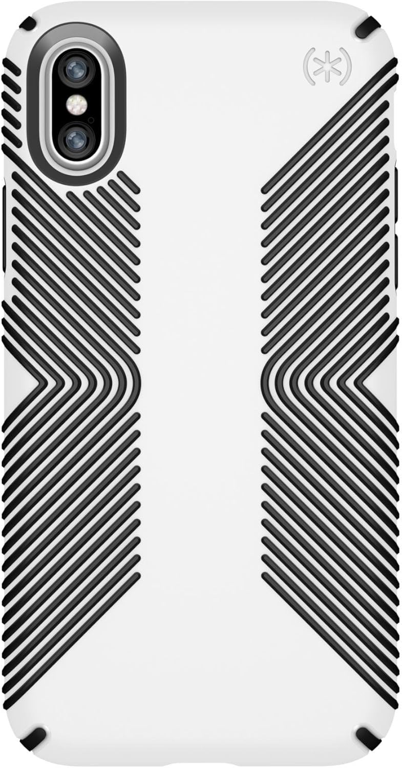 Speck Products Presidio Grip Case for iPhone XS/iPhone X, White/Black