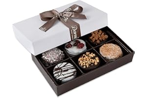 BARNETTS FINE BISCOTTI Barnett’s Chocolate Cookies Favors Easter Gift Box Sampler, Gourmet Christmas Holiday Corporate Food Gifts, Mothers & Fathers Day, Birthday or Get Well Care Package Idea, 6 Unique Flavors