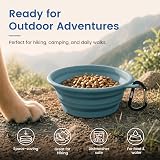 OHMO Collapsible Dog Bowl 2 Pack 400ml Foldable Silicone Pet Water Bowls view 4