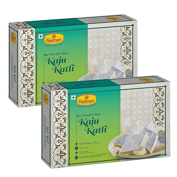 Haldirams Nagpur Kaju Katli (Pack of 2 X 500 g)