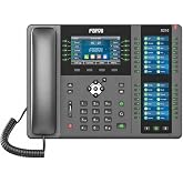 Fanvil X210 V2 Enterprise IP Phone, 20 SIP Lines, 106 DSS Keys, Built-in Bluetooth, H.264 Video, Dual Gigabit PoE, 12.7 x 11.9 x 2.8 Inches, 3.91 Pounds