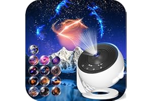 FLYLILY Star Projector Pro 2025, Upgraded 13 in 1 HD Planetarium Galaxy Projector for Bedroom, 360° Rotating Star Projector Galaxy Light with Timer, Space Night Light Projector for Kids Adults Gifts