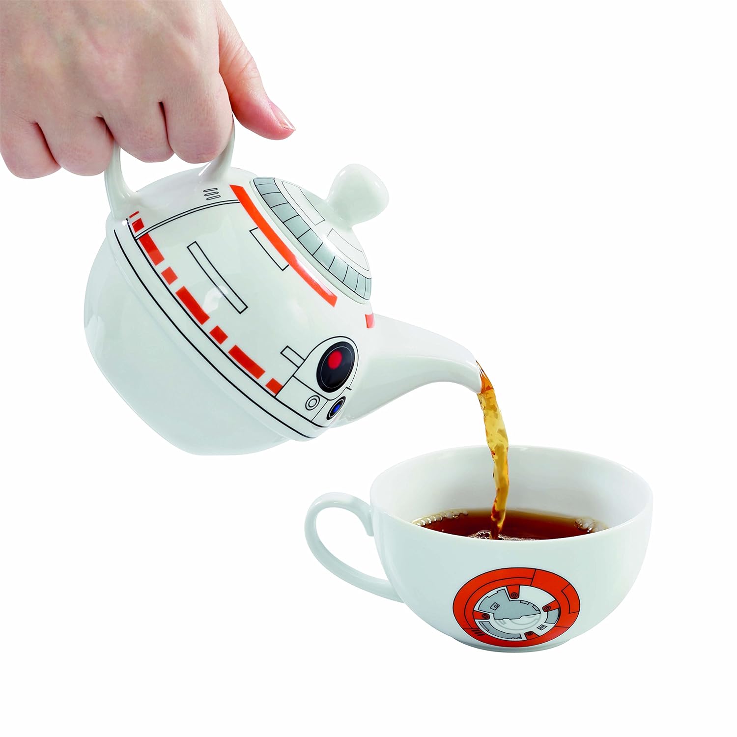 Amazon.com | Star Wars BB-8 Ceramic Teapot and Cup Set 12 Ounce Pot, 6  Ounce Mug: Teapots