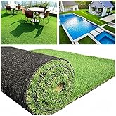 Petgrow Realistic Synthetic Artificial Grass Turf 0.8inch,Thick Faux Fake Grass Indoor Outdoor Landscape Lawn Pet Dog Turf Carpet for Garden Backyard Balcony