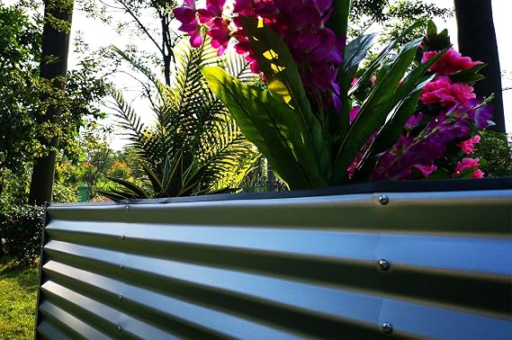 OUTFLEXX - Jardinera de Esquina (Zincalume, 270 x 270 x 90 x 84 cm ...