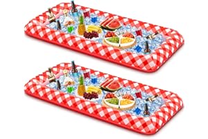Jinei Inflatable Cooler Ice Buffet Serving Tray Inflatable Food Cooler Buffet Inflatable Buffet Cooler Inflatable Coolers for Parties Ice Serving Buffet Salad Cooler for Food Party Serving