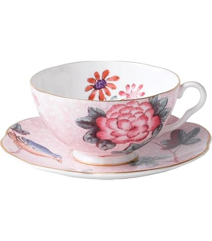 Amazon.com | Wedgwood Sarah's Garden Fine Earthenware Teacup and