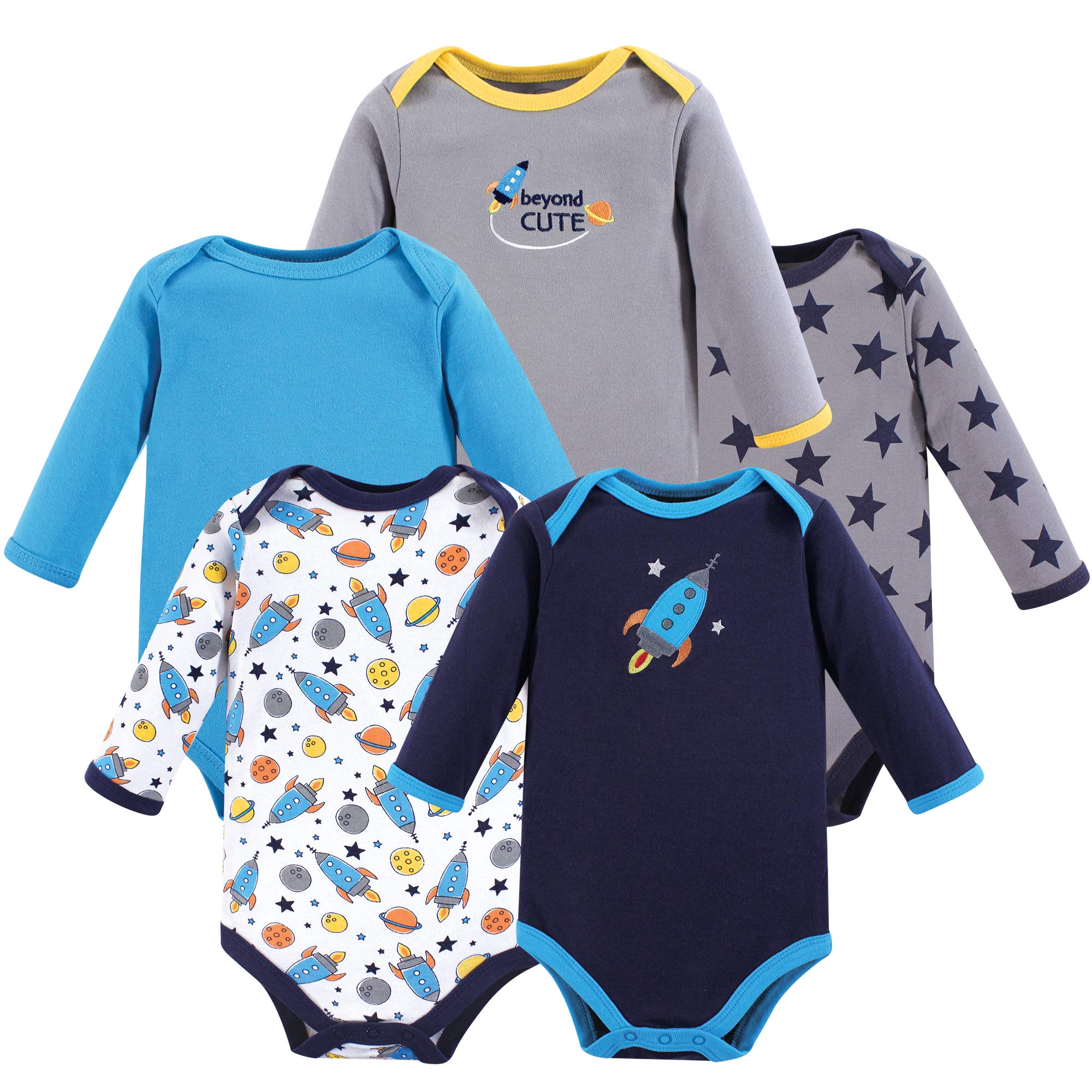 Luvable FriendsBaby Cotton Long-Sleeve Bodysuits