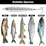Annyswit 4 Pcs Metal Sea Lures Treble Hooks Silver Minnow Spoon 20g 30g 40g view 6