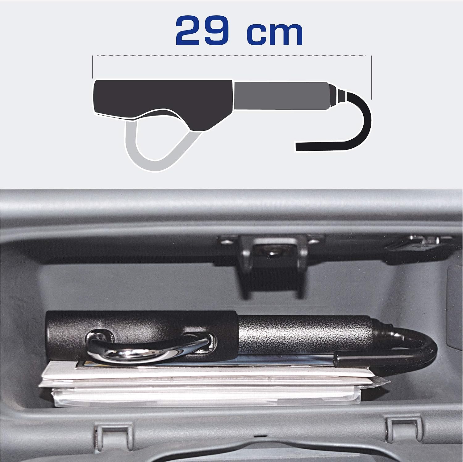 BUNKER BT29 High-End Telescopic Steering Wheel Lock to Brake Pedal, Most Compact, Easier to Carry Handy (Folds to 11.4in) - Image 5