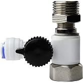 iSpring AFW43 Water Systems Feed Water Adapter, Fits 1/2" NPT and 3/8" COMP, Cold Water Supply Valve