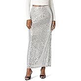 The Drop Womens Adela Sequin Maxi Skirt