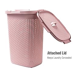 Mind Reader Slim Laundry Hamper with Lid, 60L