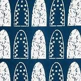 Addis Deluxe Ironing Board Cover Navy White Heat Resistant 135x46 cm view 4