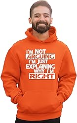 Go All Out 3X-Large Orange Mens I'm Not Arguing I'm