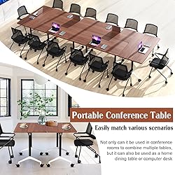 SOIUDNEB Conference Table,Wooden Folding Conference