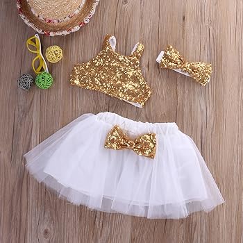 gold baby outfit