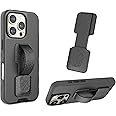 Smartish Phone Grip Loop - Prop Tart - Pop Out Finger Strap and Holder with Kickstand [Compatible with All iPhone & Android Phones] Stick On Phone Ring for All Phone Models - Black Tie Affair