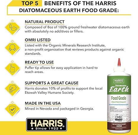 Harris Diatomaceous Earth Food Grade Half Pound Amazon Ca Patio Lawn Garden