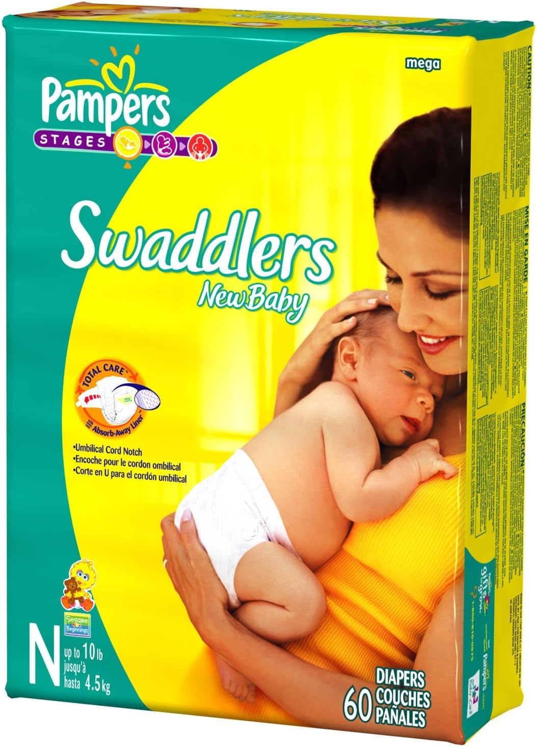 pampers swaddlers mega box