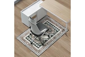Azadx Chair Mat for Hardwood Floor 36" x 48" Desk Chair Mat for Hard Floors Slip Resistant Under Desk Rug Protector for Rolling Chair Computer Chair Mat Floor Protector Mat for Office Chair, Brown