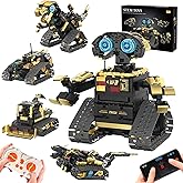 5 in 1 Robot Building Blocks Set, Kids STEM Science Education Learning Engineering Set, APP Remote Control Intelligent Robot Building Blocks Dinosaur Vehicle Toys for Boys 8-14 Years Old Birthday Gift