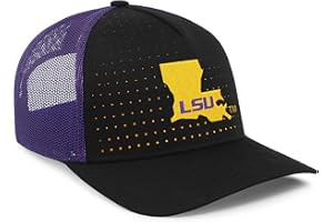 Pacific Headwear LSU Perforated Trucker Cap