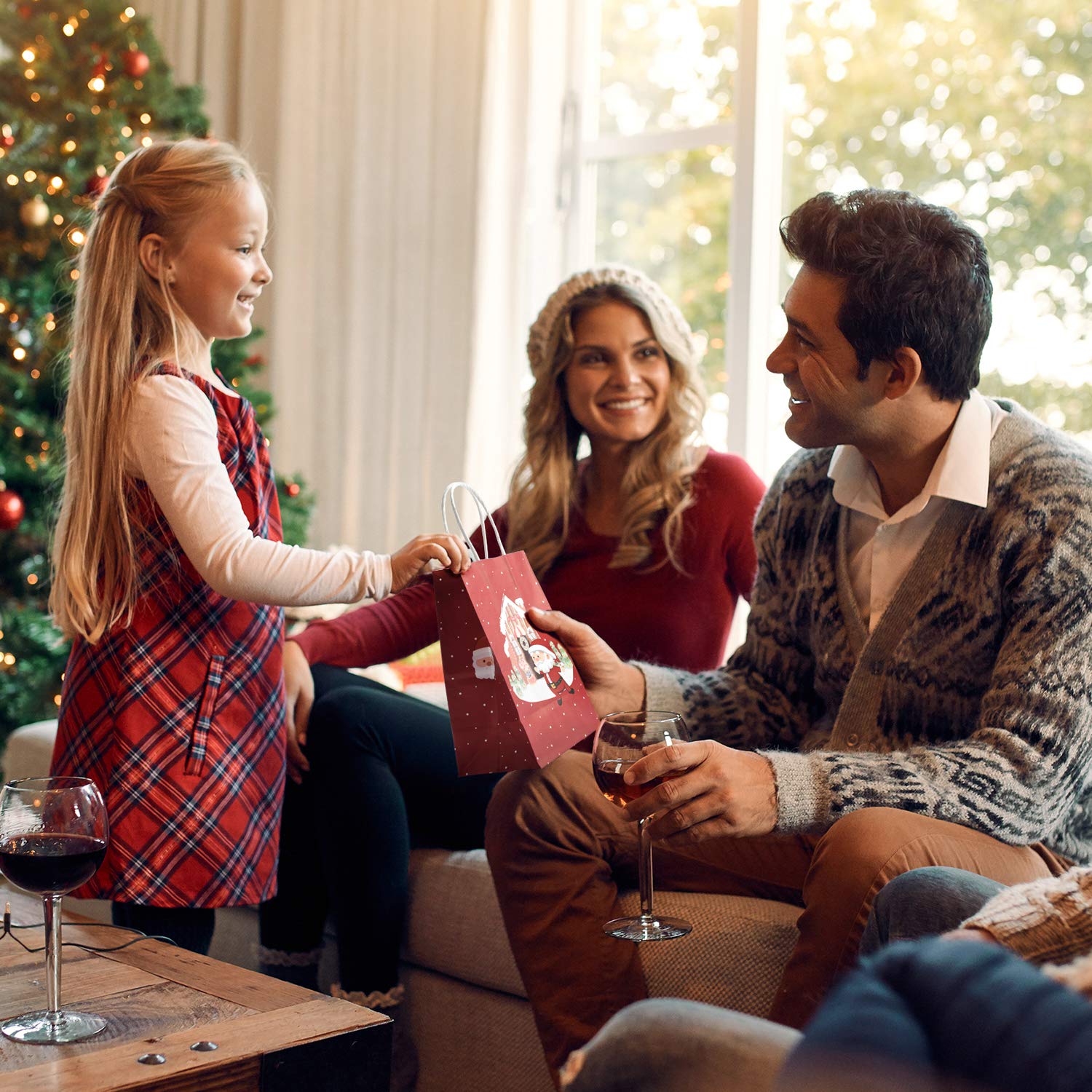 GSSUSA Christmas Paper Bags 5.25\