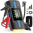 HEMINGSON Jump Starter with Air Compressor, 3000A 160PSI Car Battery Jump Starter for 9.0L Gas & 8.0L Diesel Engines, 12V Portable Car Jumper with LCD Display & 4-Mode LED Flashlight